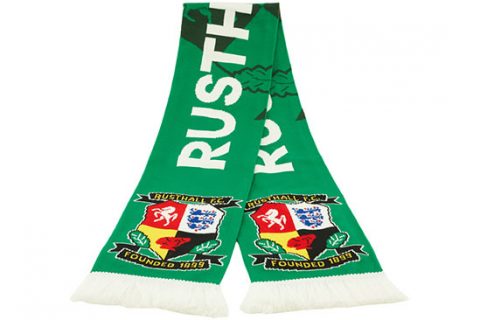 custom deluxe football scarf Rusthall FC 1st design