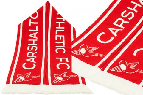 custom hd football scarf Carshalton Athletic FC