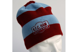 Beanie Hat with embroidered badge kfc Ham