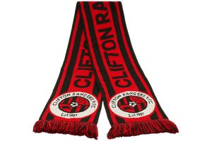 custom jacquard scarf Clifton Rangers fc
