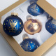 Custom printed Christmas baubles in box