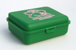 Custom lunch box green