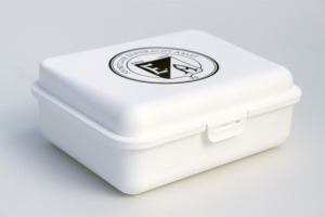 Custom lunch box white