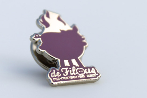 Custom pin purple