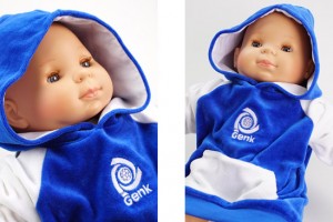 Custom baby hoodies blue