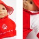 Custom baby hoodie red