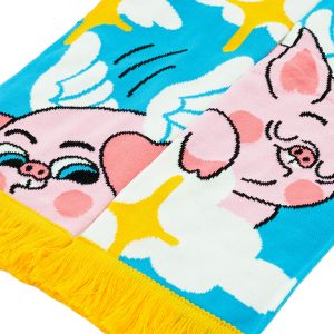 Custom made kids scarf piggy design